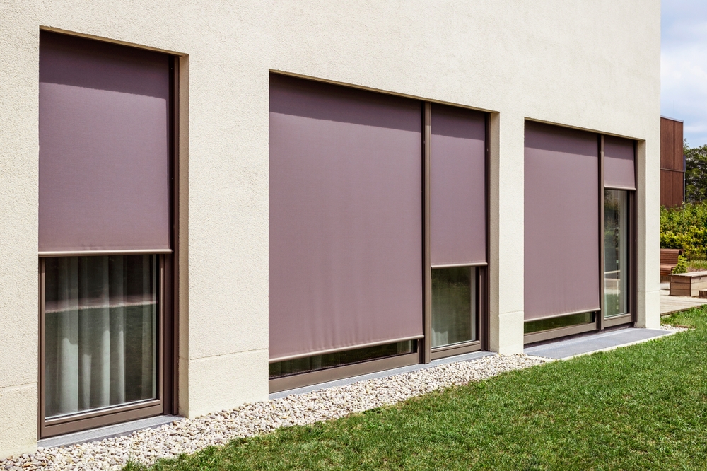 Window,Blinds,Shades,Outdoor.,External,Roller,Blinds,On,Large,Panoramic